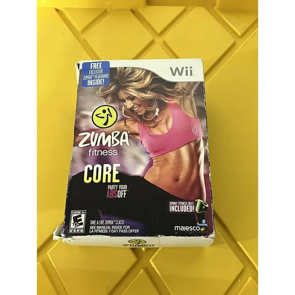 Nintendo Wii Zumba Fitness Core Factory Sealed with Belt and Box NEW